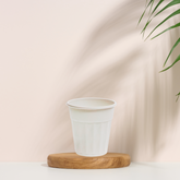 Tasse à café expresso et couvercle